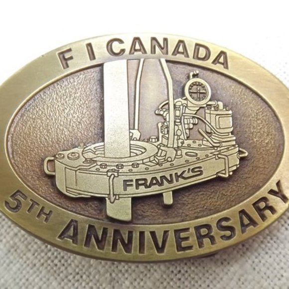 Vintage FI Canada Frank's Drilling Services Buckle - Picture 1 of 8